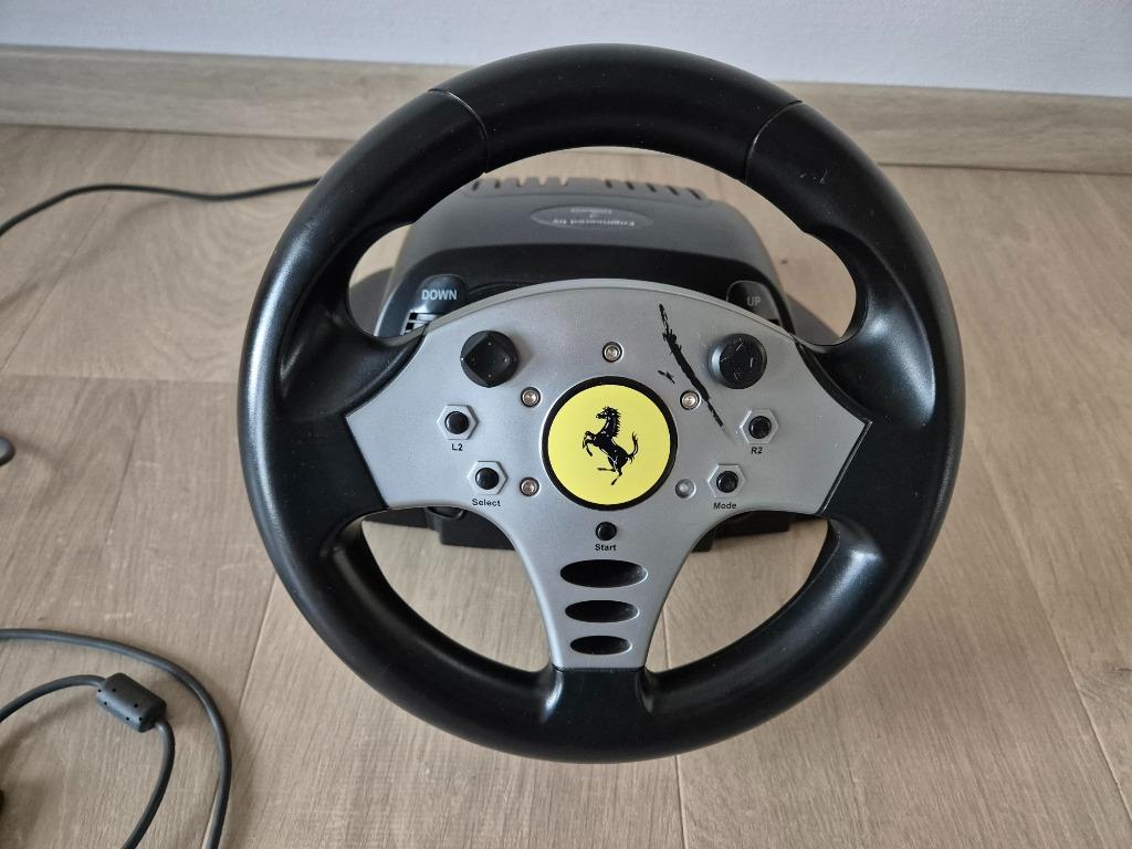 Volant de course Guillemot Ferrari (Playstation), Informatique & Logiciels, Enlèvement ou Envoi, Utilisé