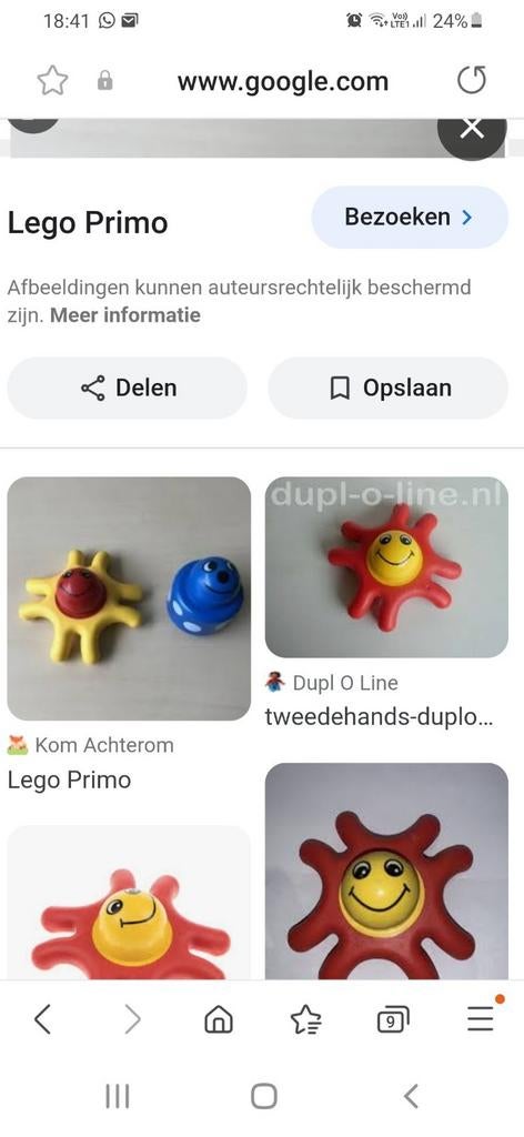 Lego primo starfish, Ophalen of Verzenden, Lego