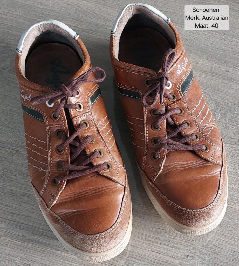 Schoenen heren: maat 40. Merk: Australian (NIEUWSTAAT), Bruin, Nieuw, Ophalen of Verzenden, Australian