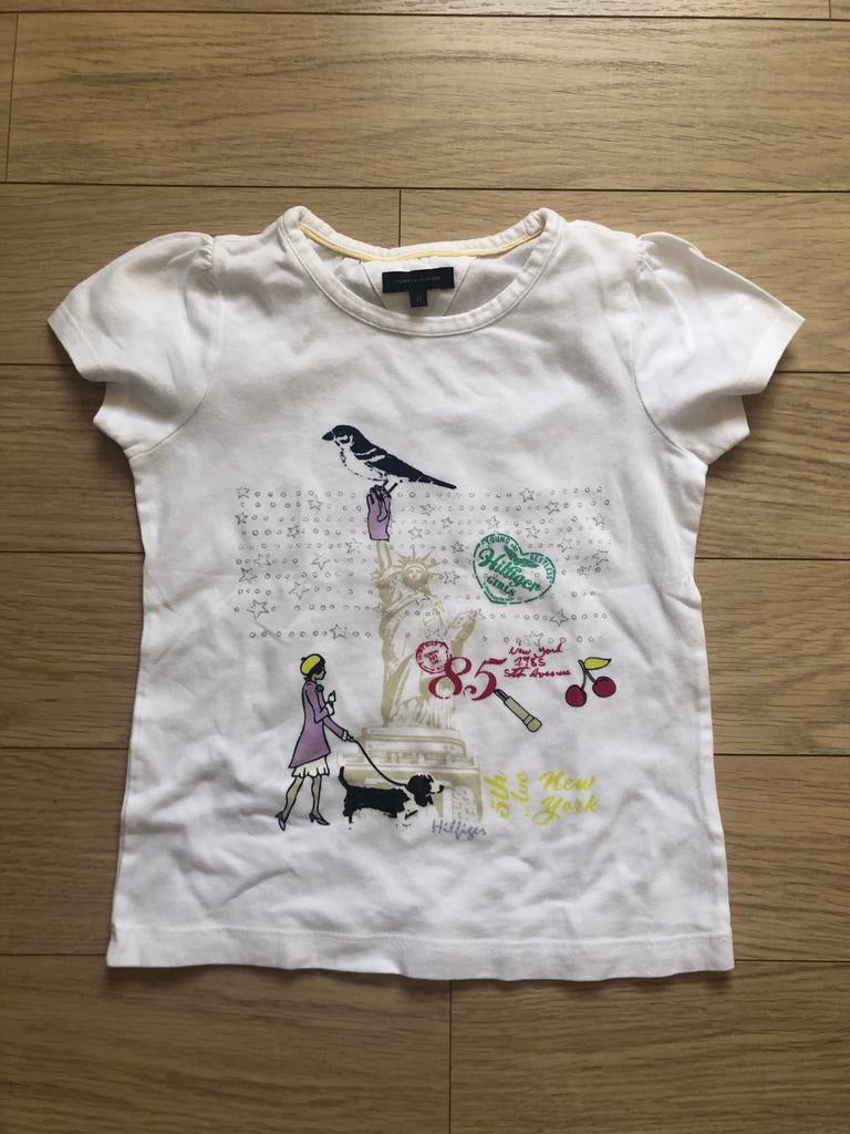 Witte t shirt Tommy Hilfiger, Kinderen en Baby's, Kinderkleding | Maat 92, Gebruikt, Tommy Hilfiger, Shirt of Longsleeve, Verzenden
