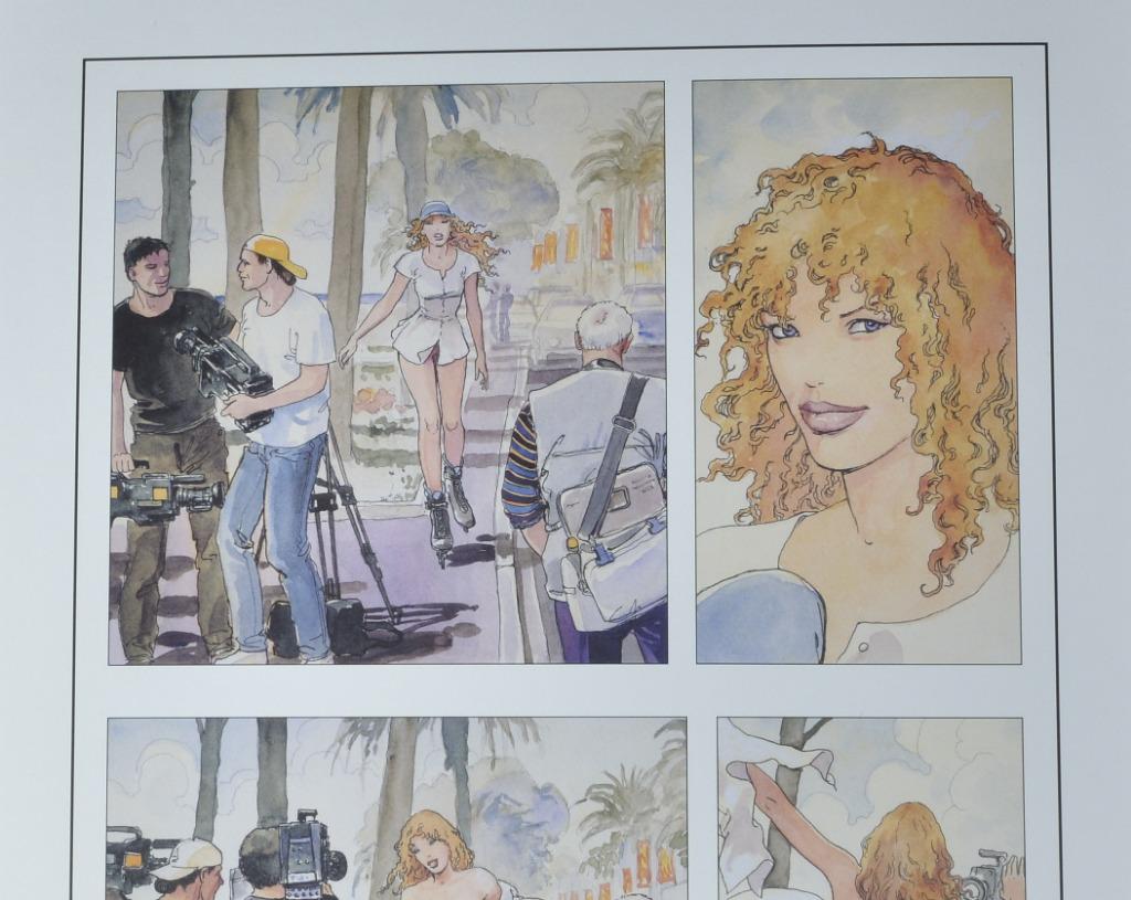 MILO MANARA La Croisette 60x80cm 2001, Antiquités & Art, Enlèvement