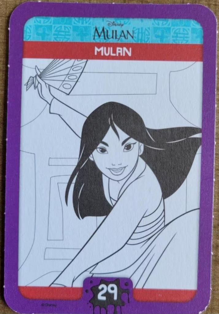 Mulan: verzamelkaart Disney Colour Magic, Verzamelen, Ophalen of Verzenden, Zo goed als nieuw, Film, Foto of Kaart