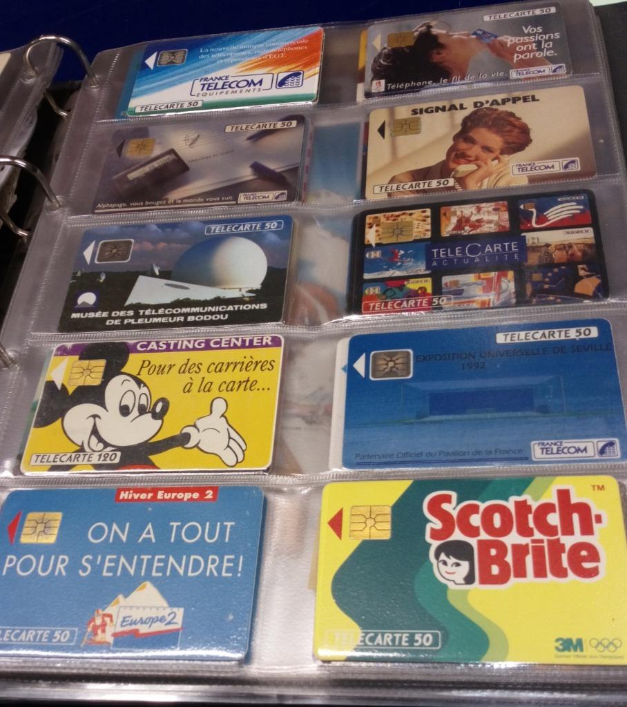 lot de 200 à 300 télécards dans 5 albums, Verzamelen, Ophalen, Gebruikt