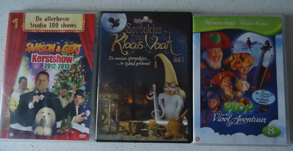 3 Kinder DVD's " Samson & Gert Kerstshow Show, Ophalen of Verzenden, Gebruikt, Overige genres