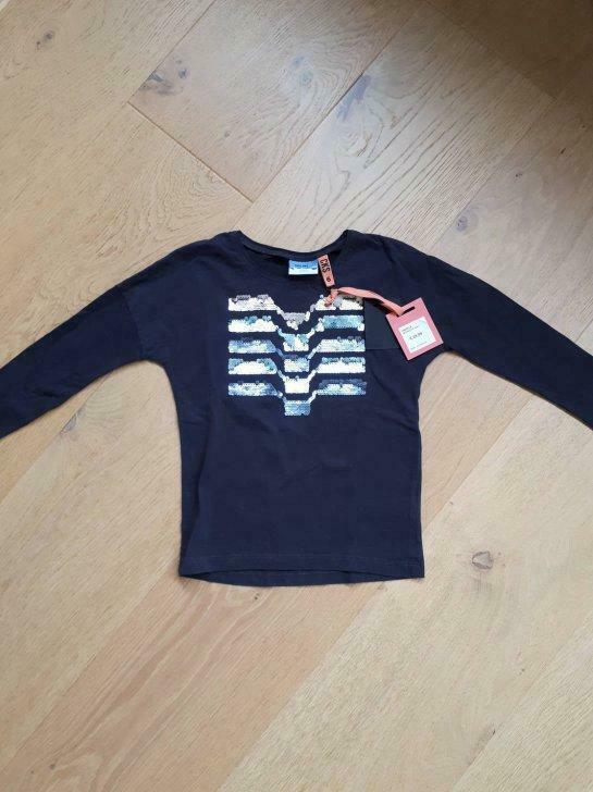 Longsleeve CKS nieuw met sequins - maat 116 - 6 jaar, Neuf, Chemise ou À manches longues