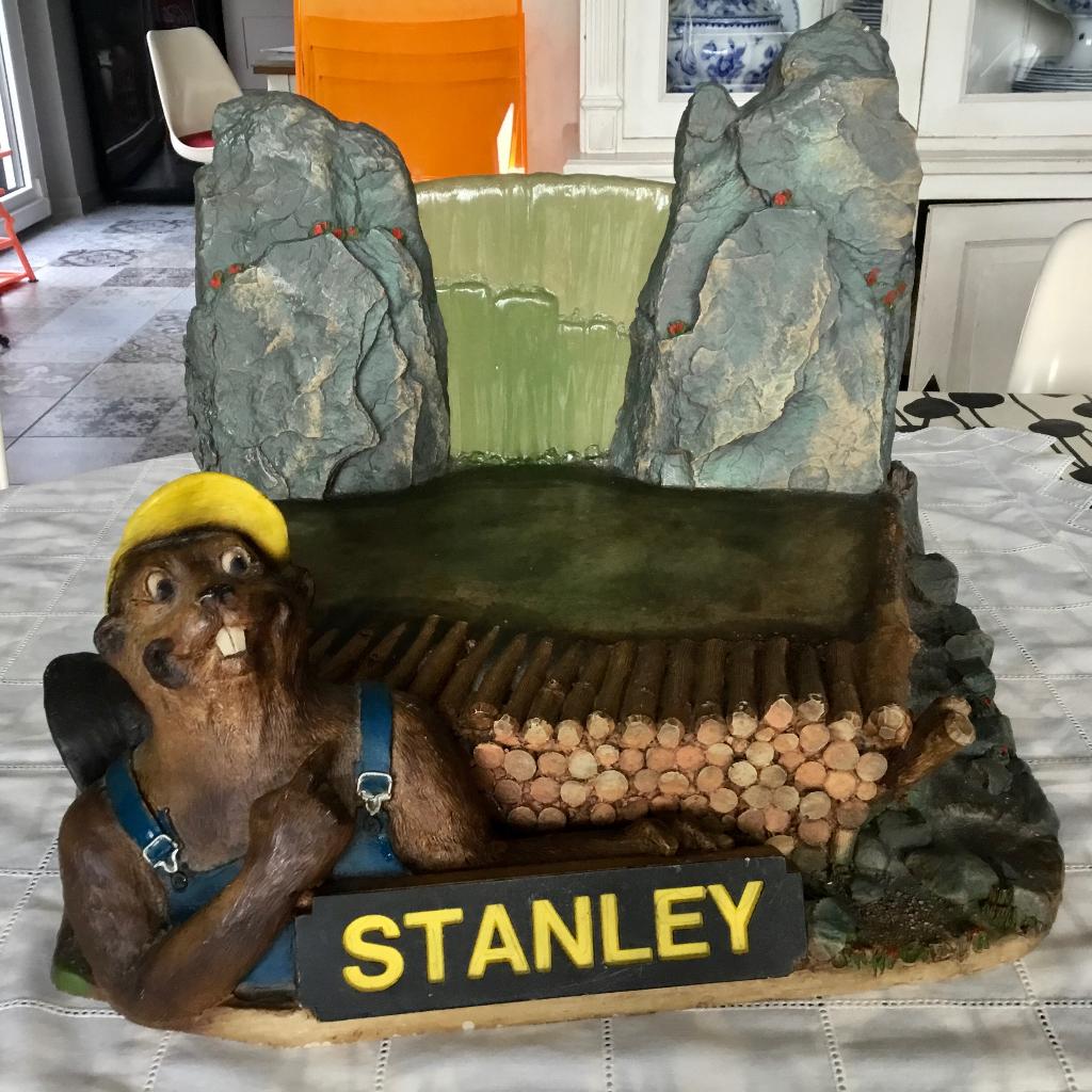 Vintage reclamedisplay van Stanley, zeer zeldzaam origineel, Ophalen of Verzenden, Zo goed als nieuw, Reclamebord