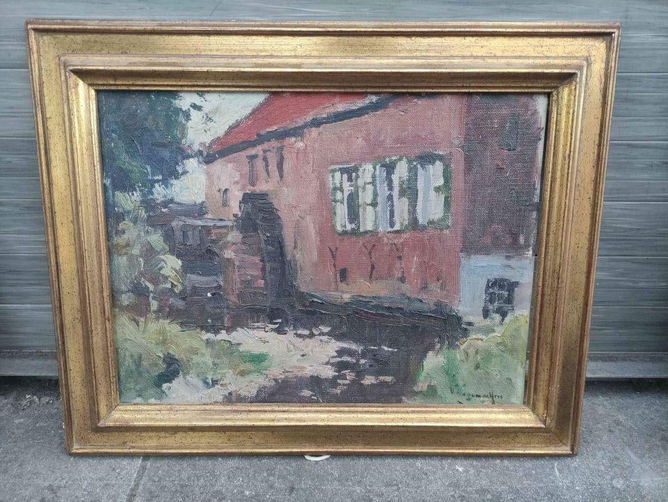 huile sur toile signe victor wagemaekers, Ophalen of Verzenden