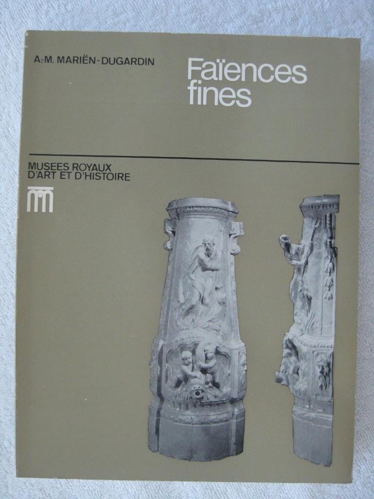 Faïences belges – Mariën-Dugardin - édition 1975 peu courant, Collections, Enlèvement ou Envoi, Utilisé