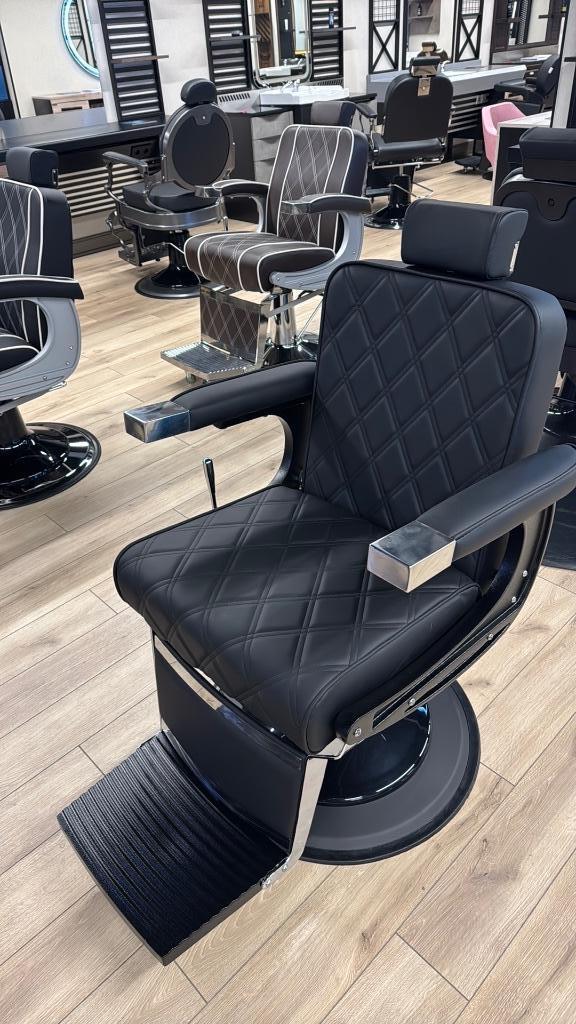 Barbierstoel Bakla black barberstoel knipstoel herenstoel, Ophalen of Verzenden, Nieuw