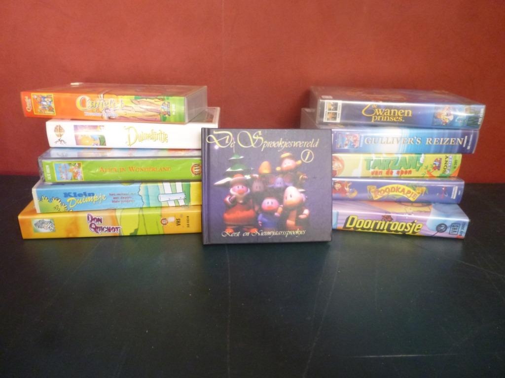 Kinderfilms sprookjes VHS, Cd's en Dvd's, Ophalen, Tekenfilm, Alle leeftijden, Zo goed als nieuw