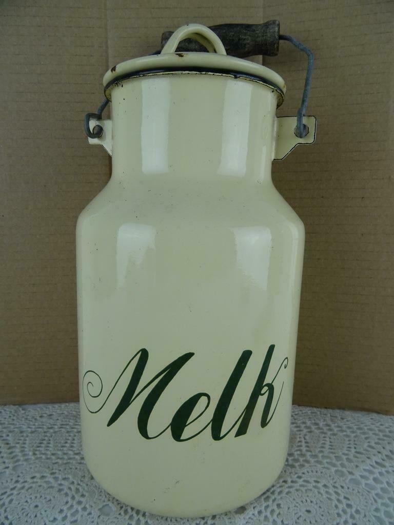 Antieke melkbus antieke geëmailleerde melkbus antiek ca 1900, Antiek en Kunst, Ophalen of Verzenden
