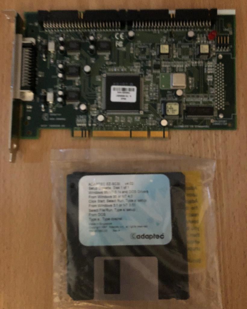 Adaptec AHA-3940AU Twin Ultra Scsi controller PCI (bulk), Computers en Software, Harde schijven, Zo goed als nieuw, Server, Intern