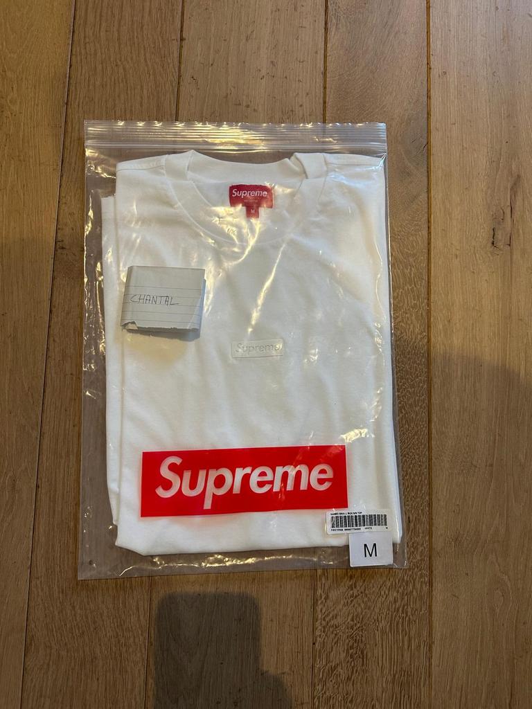 Nieuwe Supreme high density small box S/S Top maat M, Ophalen of Verzenden, Nieuw, Maat 48/50 (M), Wit