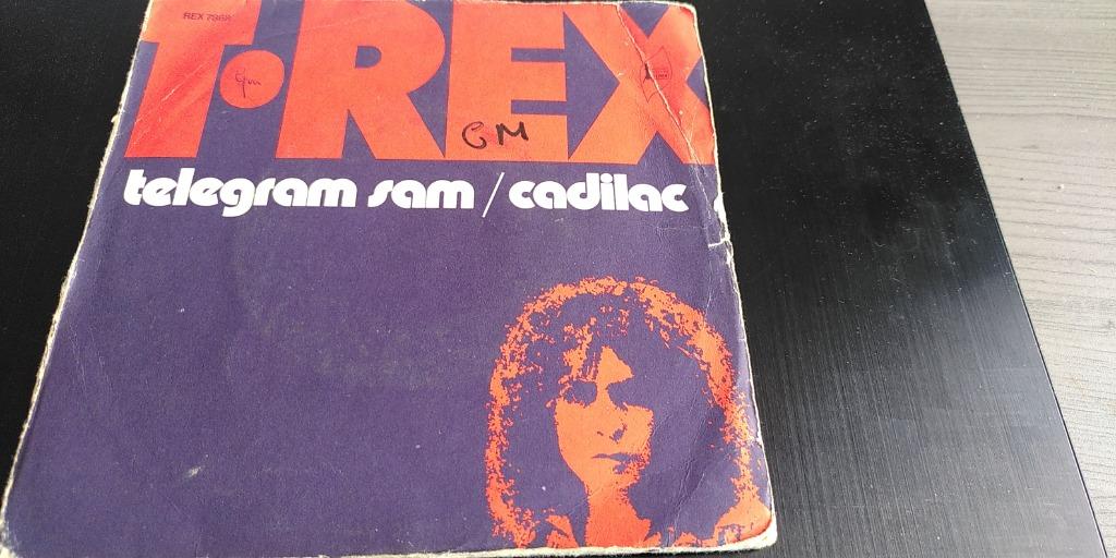 SINGEL T REX ----TELEGRAM SAM/ CADILLAC---, Gebruikt, 7 inch, Single, Ophalen of Verzenden