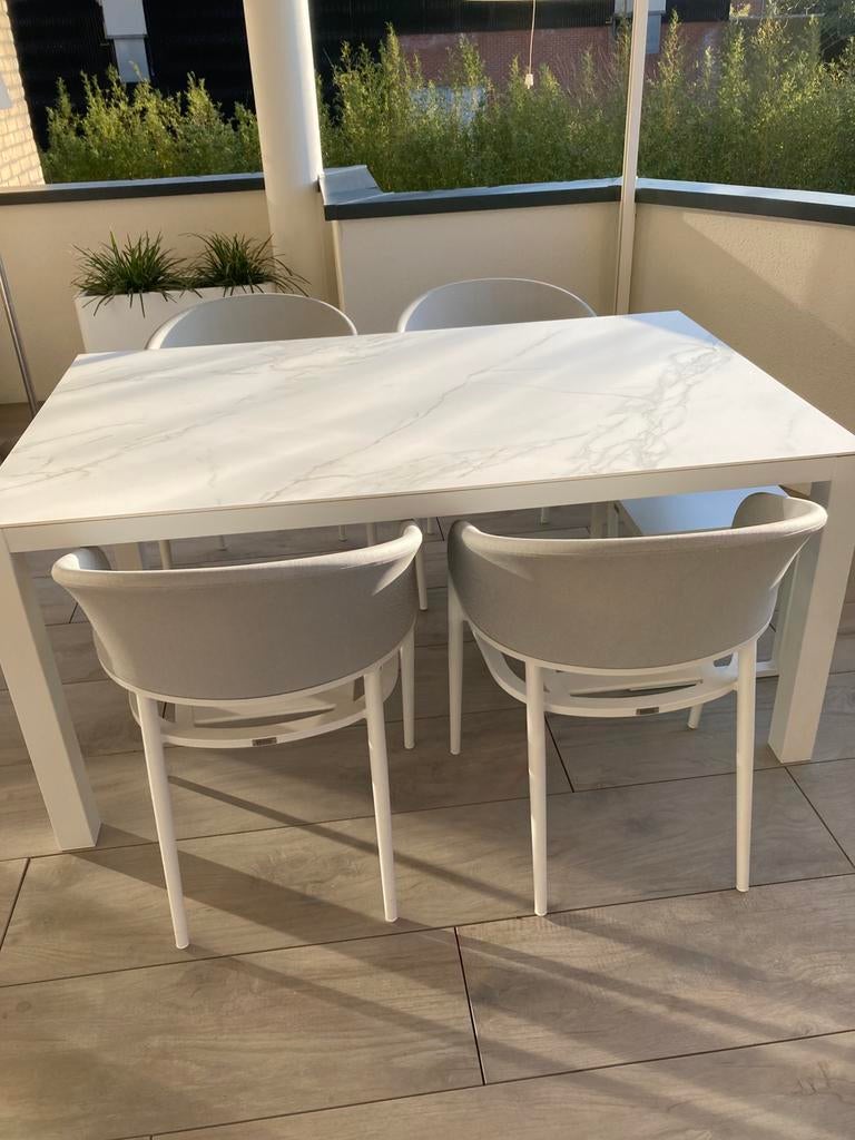 Plateau de table en céramique grise veinée Br 1,00 x L 160, Enlèvement, Neuf, Dessus de la table