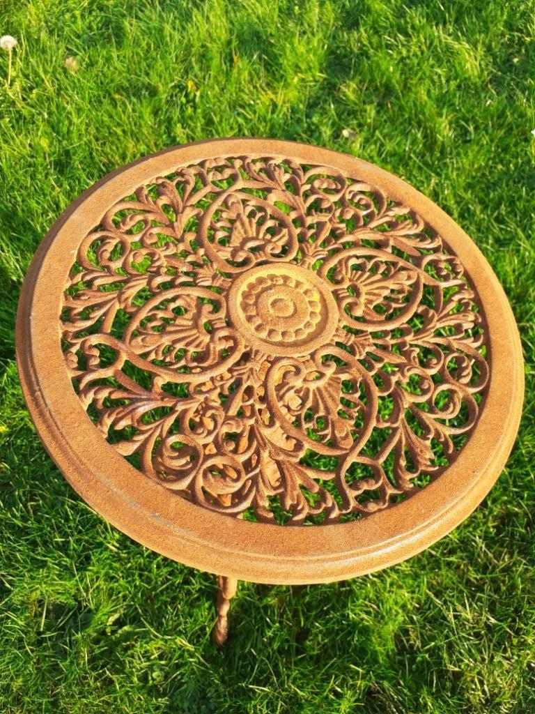 TABLE,GUERIDON DE JARDIN EN FONTE PATINEE, Enlèvement, Neuf, Autres matériaux, Autres types