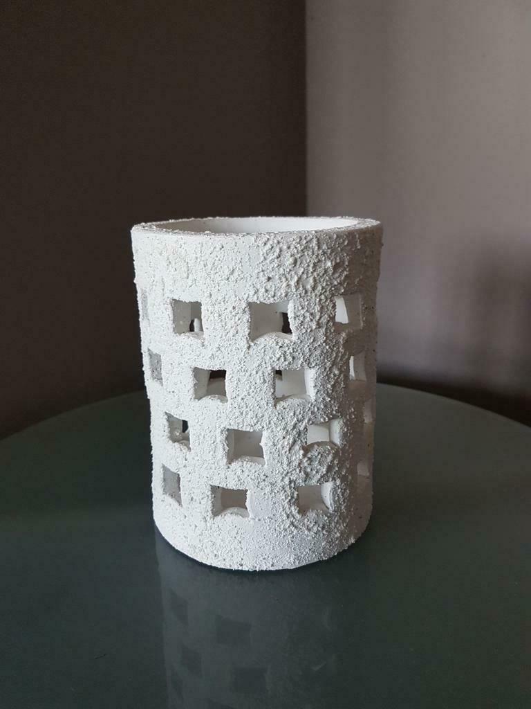 Kaarsenhouder van Sia, Huis en Inrichting, Woonaccessoires | Kandelaars en Kaarsen, Ophalen, Overige materialen, Wit, Nieuw