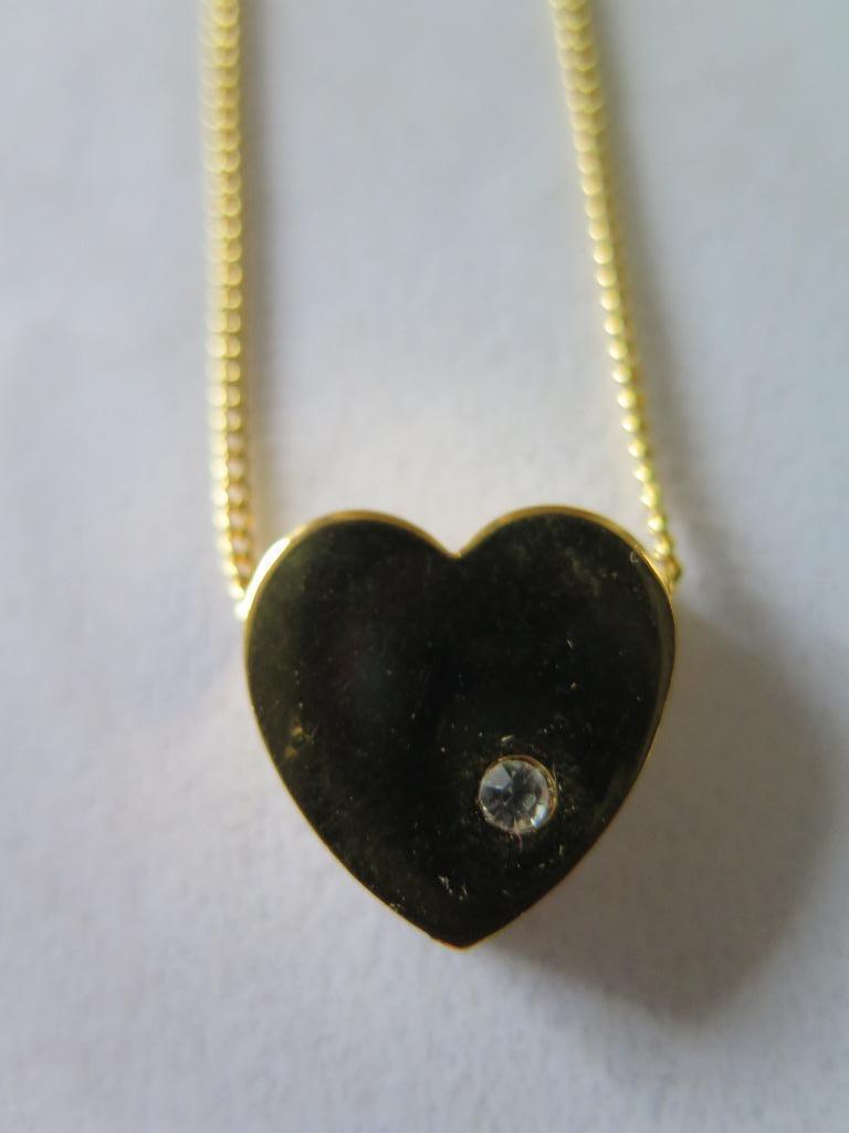 collier cœur, Enlèvement ou Envoi, Avec pendentif, Or, Comme neuf