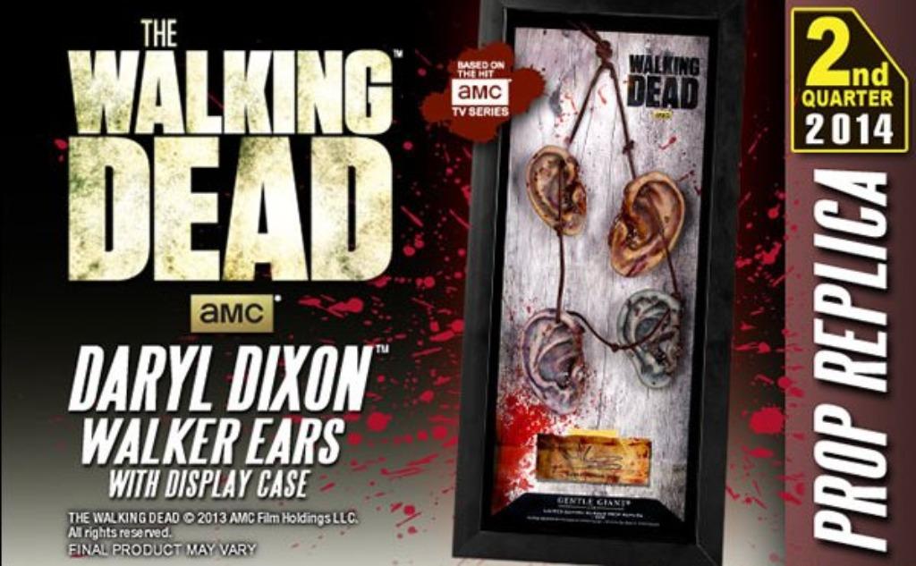 The Walking Dead- Daryl's Ear Necklace Prop Gentle Giant, Verzamelen, Ophalen of Verzenden, Nieuw, Tv, Beeldje, Replica of Model