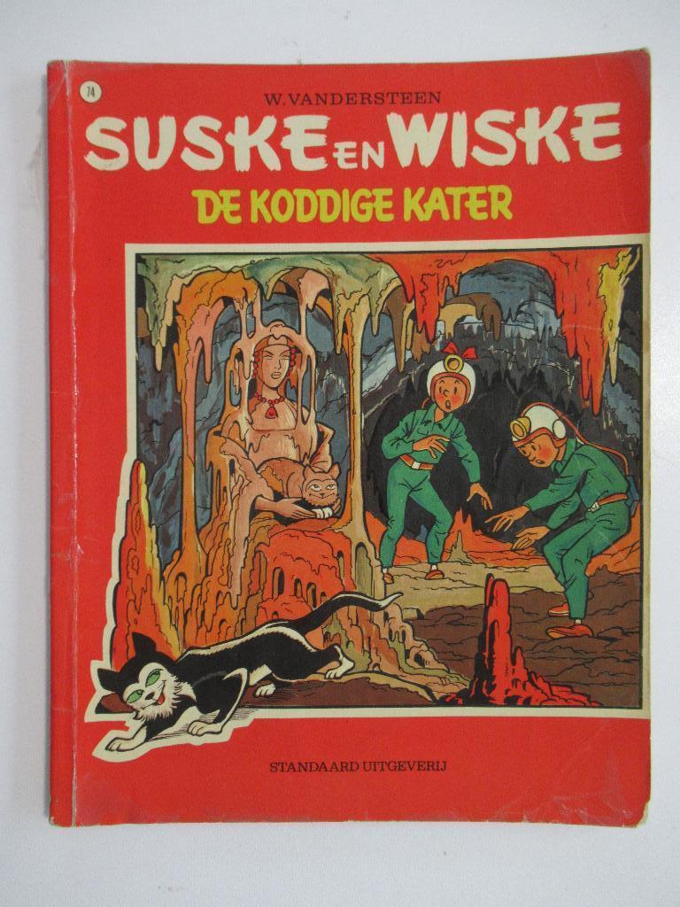 suske en wiske..nr.74...de koddige kater...........1971, Boeken, Stripverhalen, Ophalen of Verzenden, Gelezen
