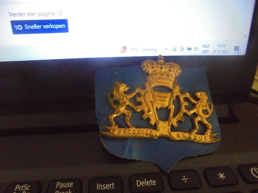 logistiek mutskenteken, Verzamelen, Ophalen of Verzenden, Landmacht, Embleem of Badge