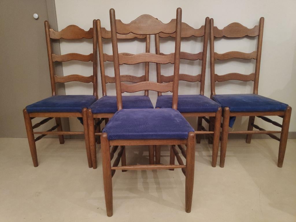 Lot de 5 chaises, Autres couleurs, Enlèvement, Cinq, Six Chaises ou plus, Utilisé