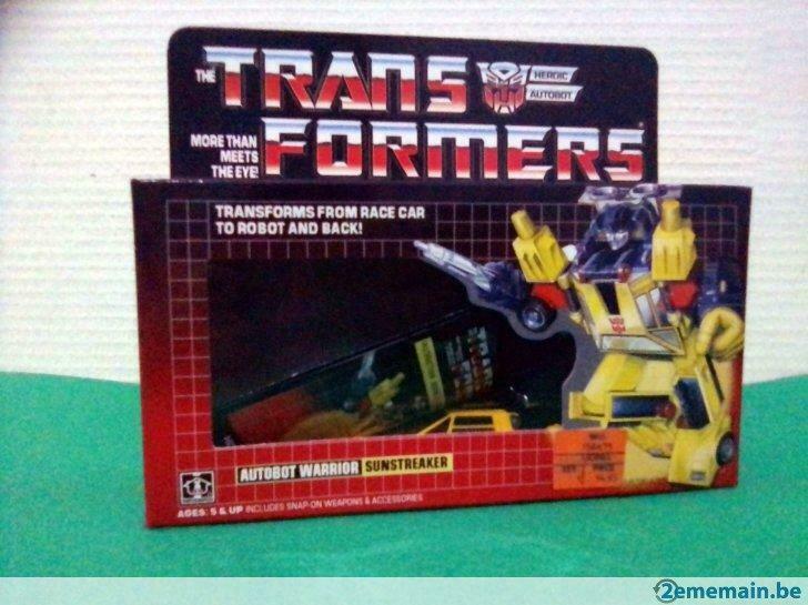 ✅  Transformers G1 Autobots Sunstreaker en Boite 100%, Enlèvement ou Envoi, Utilisé