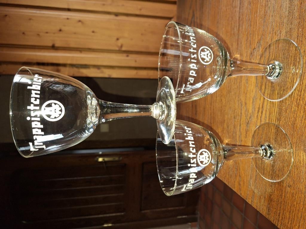 Trappist glazen westmalle, Verzamelen, Ophalen, Zo goed als nieuw