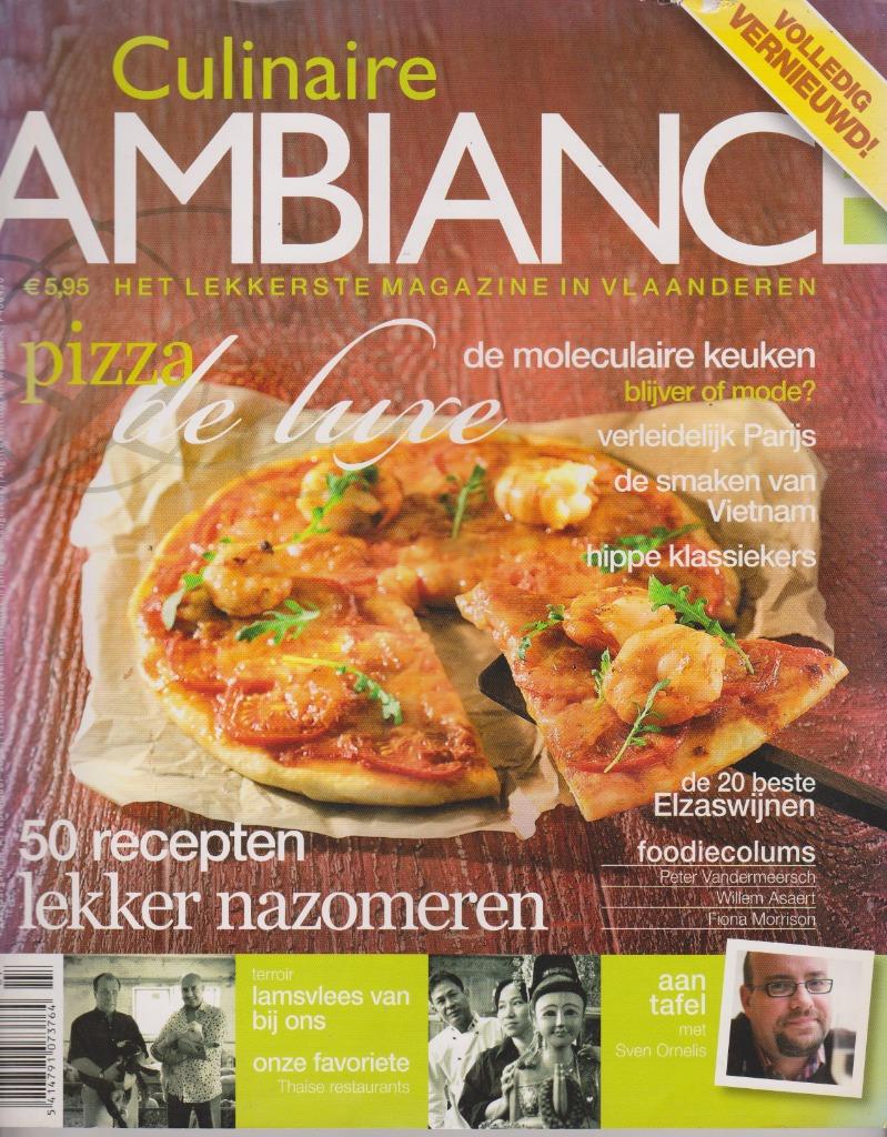 Kooktijdschrift "Culinaire Ambiance - special PIZZA de luxe", Boeken, Ophalen of Verzenden, Zo goed als nieuw