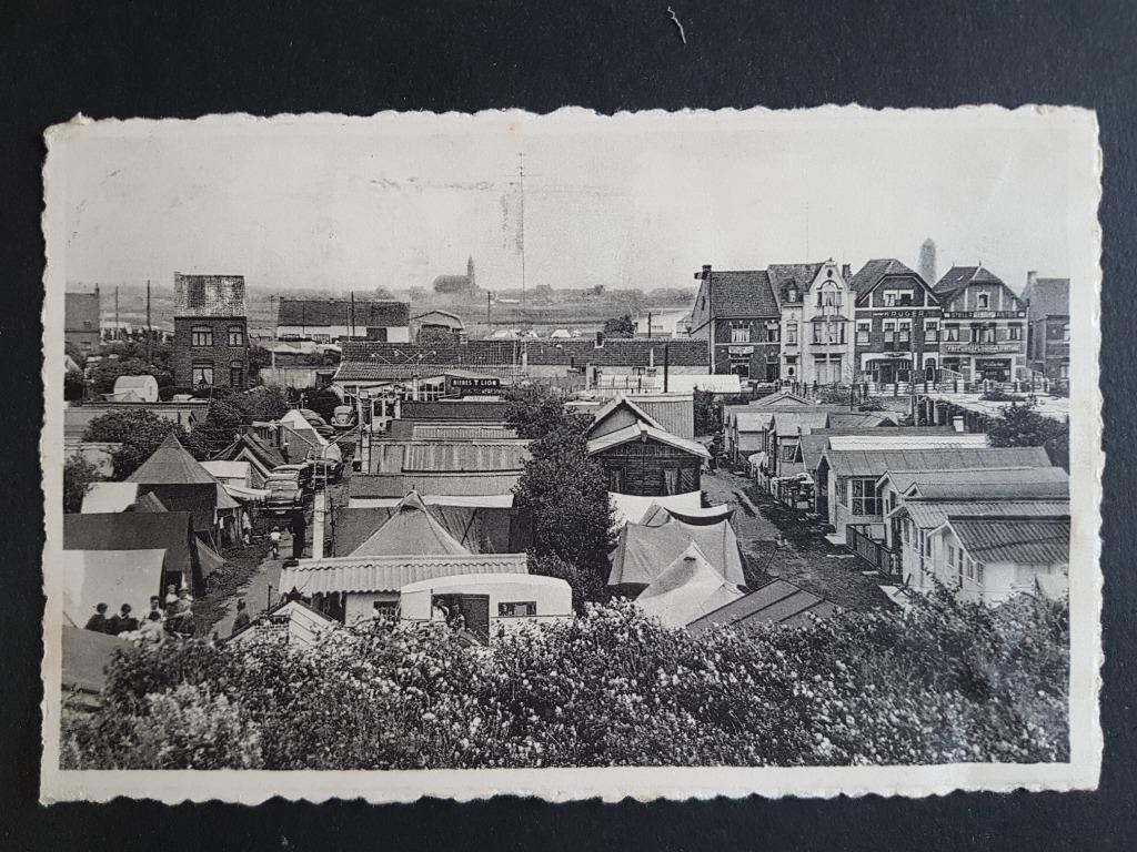 Postkaart Bredene Breedene Camping 5 Blanckaert, Ophalen of Verzenden, 1940 tot 1960, Gelopen, West-Vlaanderen