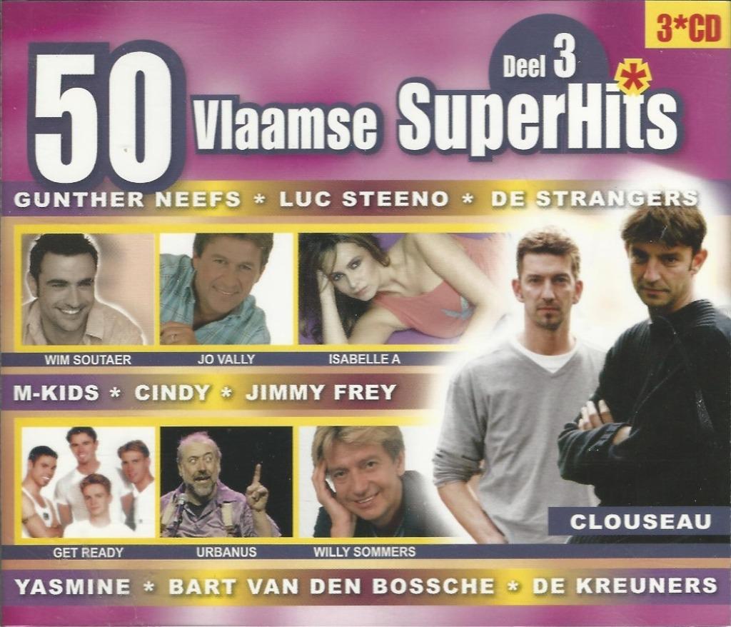 3CD-BOX * 50 VLAAMSE SUPERHITS - Deel 3, Envoi, Comme neuf, Chanson réaliste ou Smartlap
