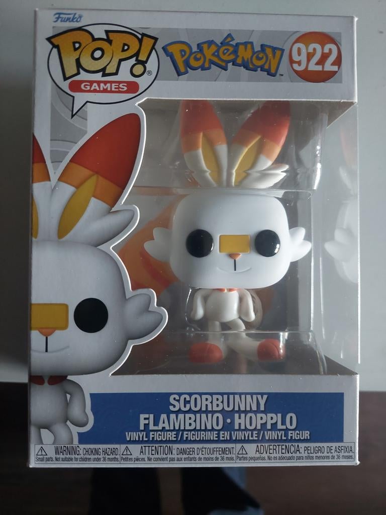 Pop Funko Pokemon Scorbunny Flambino 922, Verzamelen, Ophalen of Verzenden, Nieuw