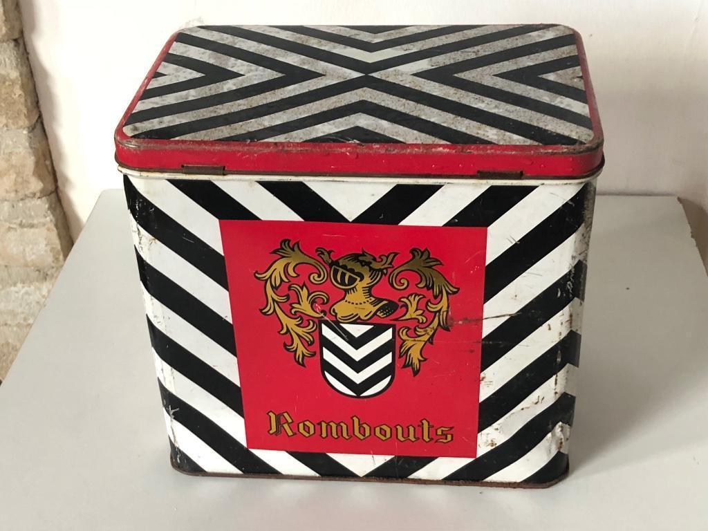 Oud koffieblik Rombouts, Collections, Boîte en métal, Enlèvement ou Envoi, Utilisé