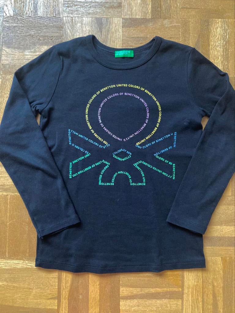 Tshirt lange mouwen 6 jaar Benetton, Meisje, Nieuw, Ophalen of Verzenden, Shirt of Longsleeve