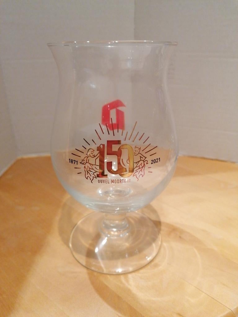 Duvel glas 150 years. Duvelglas., Verzamelen, Ophalen of Verzenden, Zo goed als nieuw, Duvel