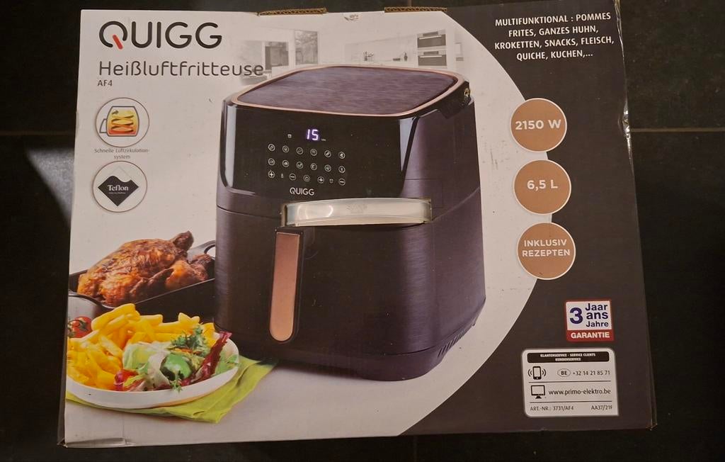 Nieuwe airfryer Quigg, Elektronische apparatuur, Ophalen, Nieuw, Airfryer