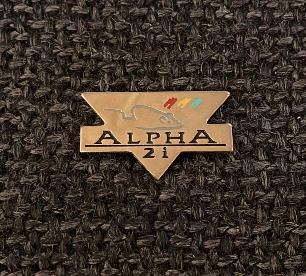 PIN - ALPHA 2I - MUIS - COMPUTER - SOURIS - ORDINATEUR, Envoi, Utilisé, Autres sujets/thèmes, Insigne ou Pin's