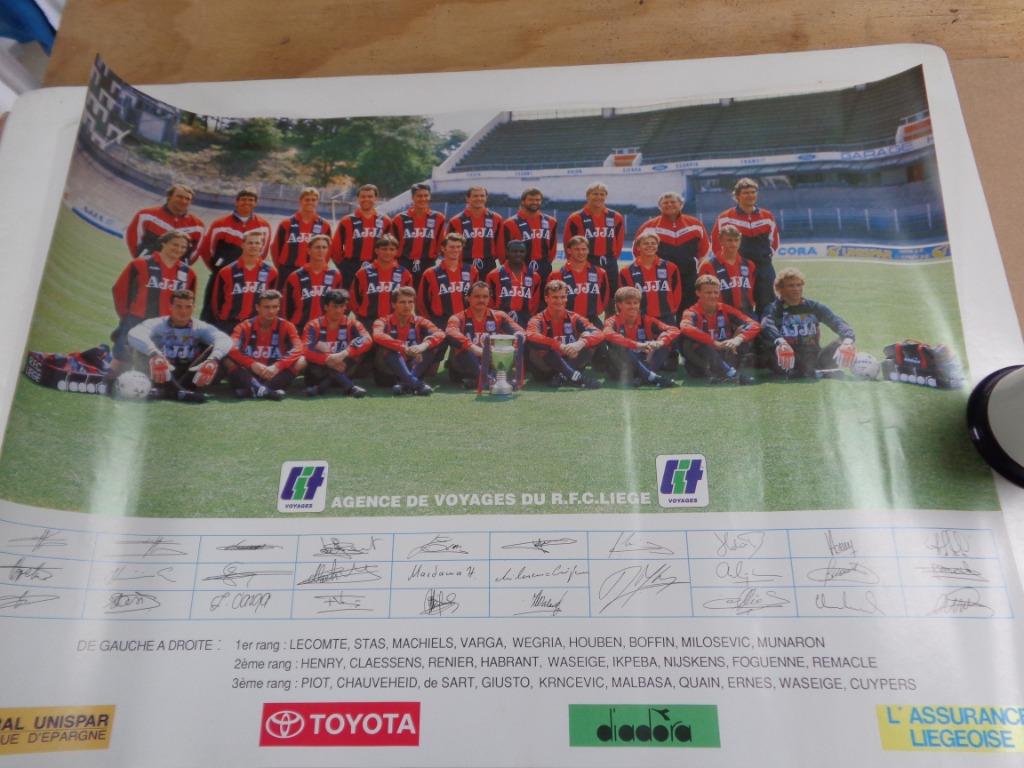 Ancien grand poster RFC Liège (début années 90), Enlèvement