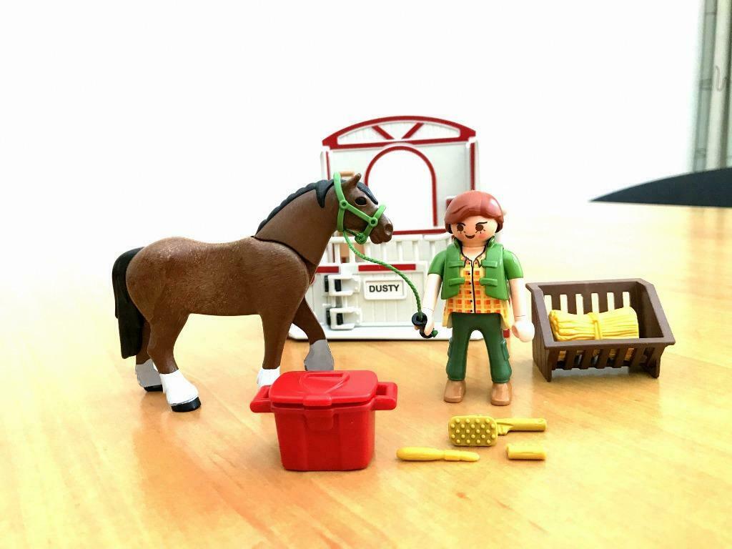 Playmobil box (stal Dusty), Ophalen, Gebruikt, Complete set