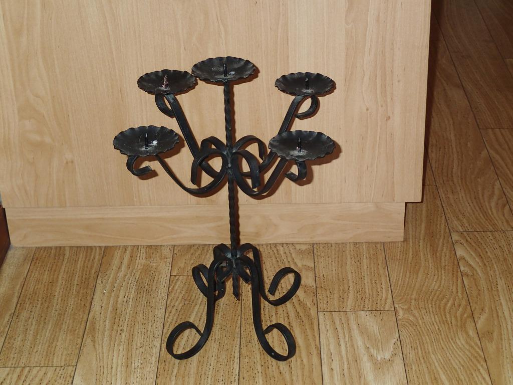 Chandelier en fer forgé, Enlèvement ou Envoi, Autres matériaux