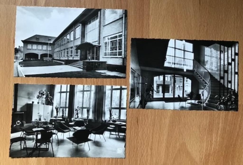 LOTJE 3 PRENTKAARTEN RMS MEISJESSCHOOL DIEST OVERSTRAAT, Verzamelen, Postkaarten | België, Ophalen of Verzenden, 1960 tot 1980