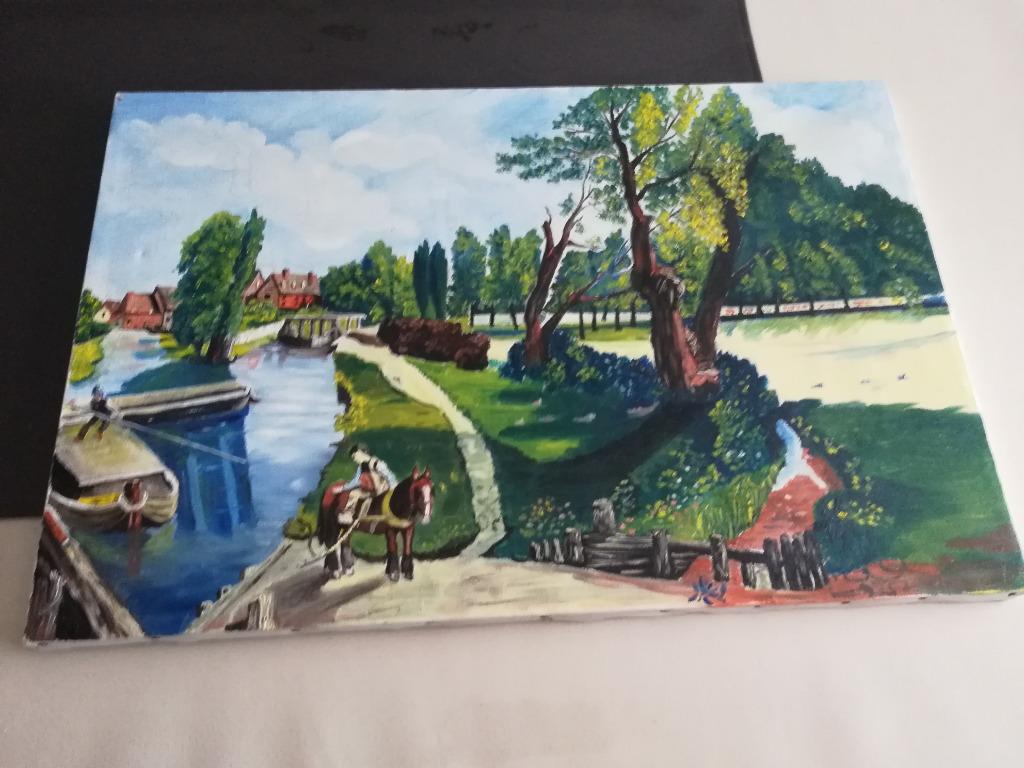 Tableau peint sur toile, Enlèvement