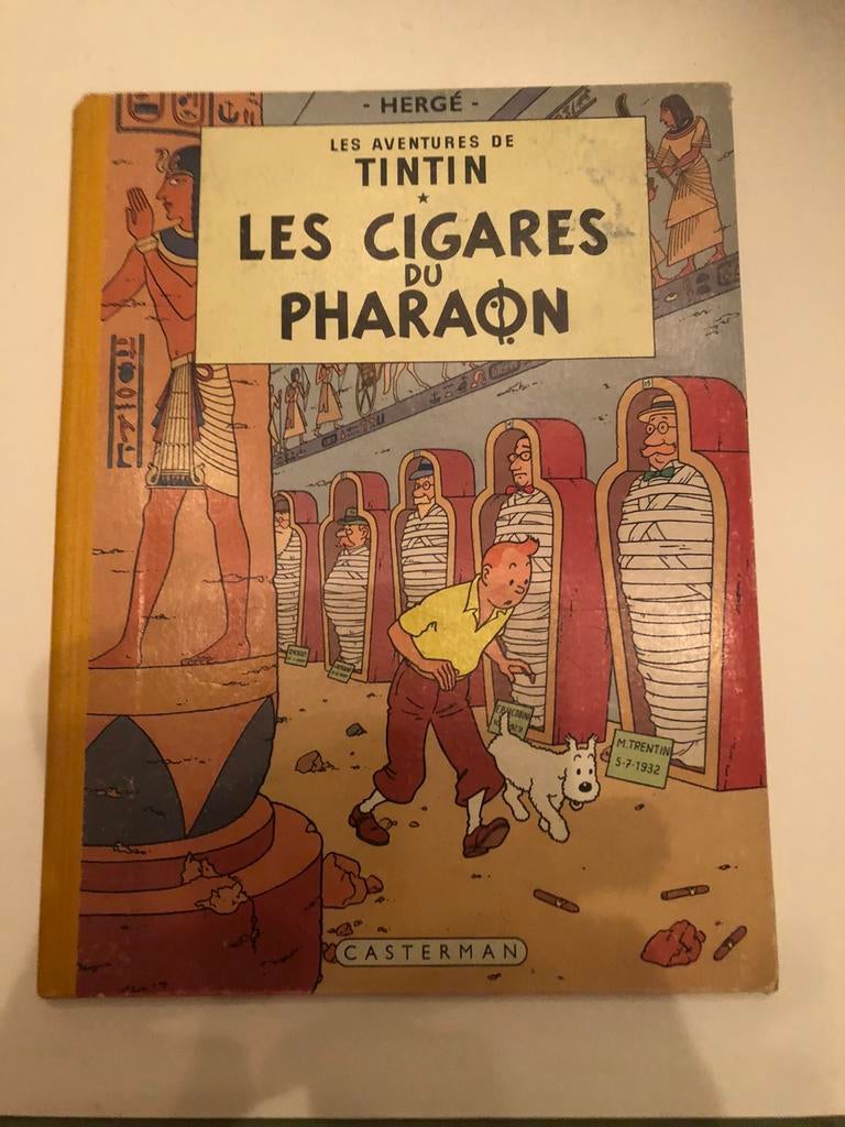 Tintin les cigares du pharaon B14 1955, Livres, Utilisé