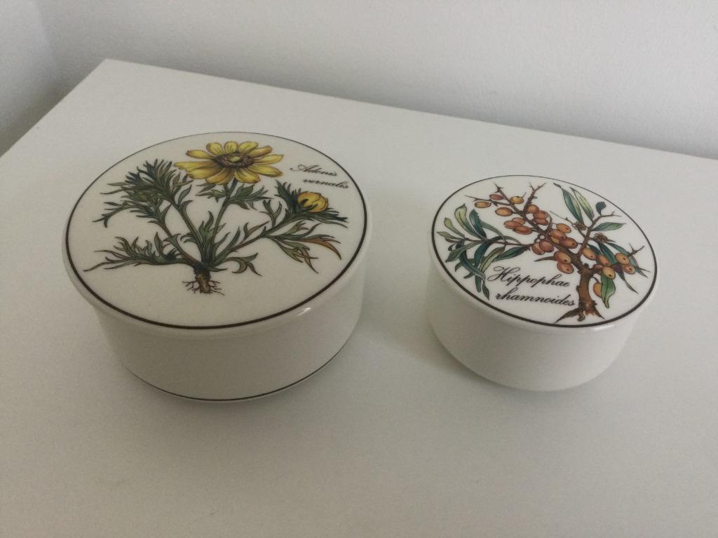 Deux bonbonnières Villeroy et Boch : Botanica, Enlèvement