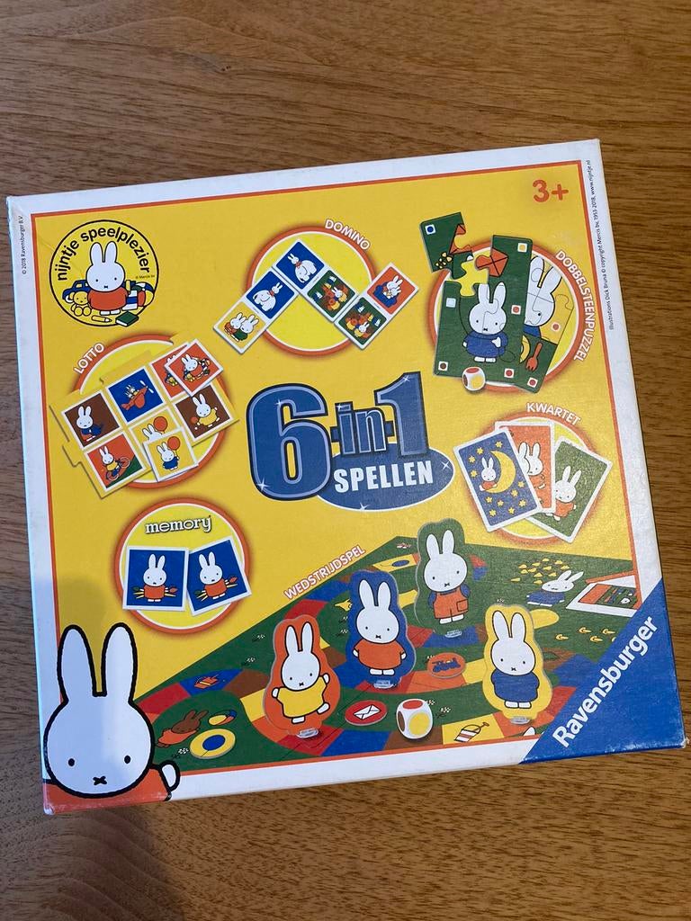 Nijntje 6in1 spellen, Trois ou quatre joueurs, Enlèvement ou Envoi, Comme neuf