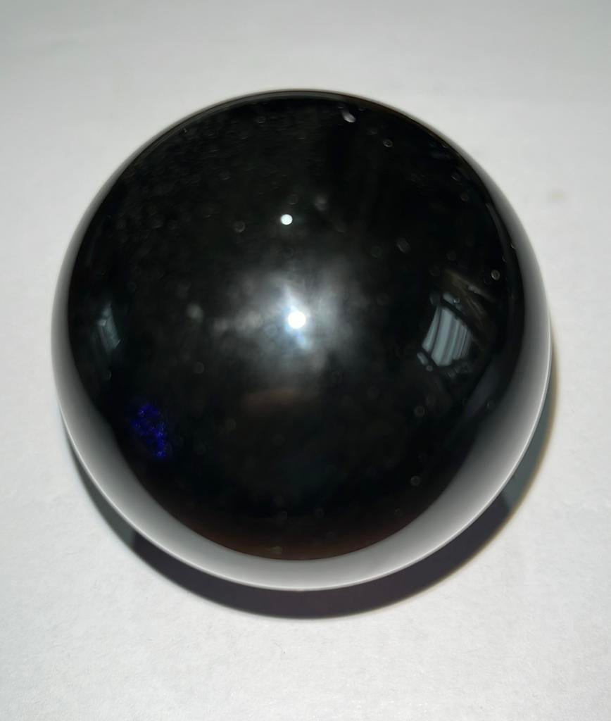 Zwarte Obsidiaan Bol - met voetje - 235gram - diameter 55mm, Ophalen of Verzenden, Nieuw