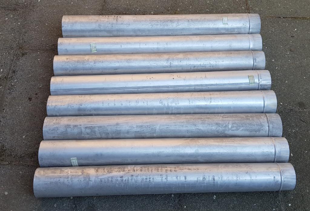 Aluminium buizen diameter 110 mm en lengte 100 cm, Ophalen, Gebruikt, Aluminium