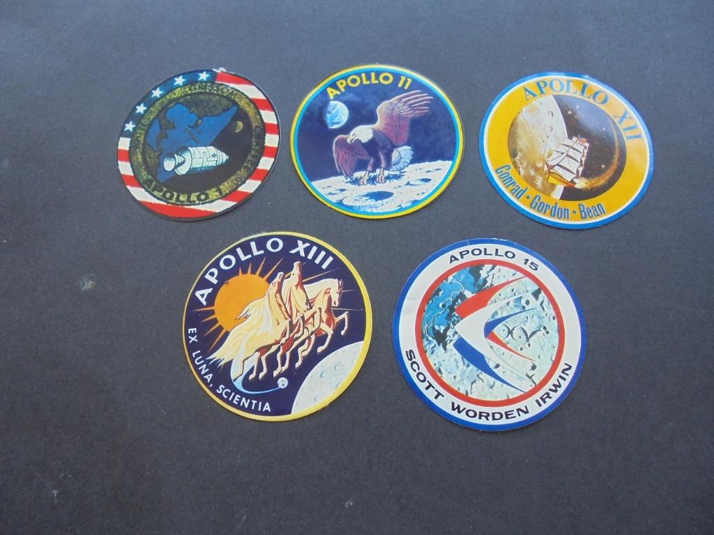 Stickers : Apollo 1-11-12-13-15, Verzamelen, Ophalen of Verzenden, Nieuw, Merk