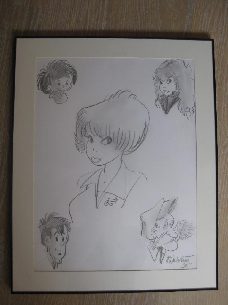 Walthéry superbe original de Natacha, Rubine etc.., Livres, BD, Neuf, Walthery, Une BD, Enlèvement
