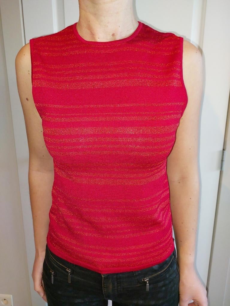 Zeer mooi topje WE smal rood glitter feestkledij, Ophalen of Verzenden, Gedragen, Rood, Esprit